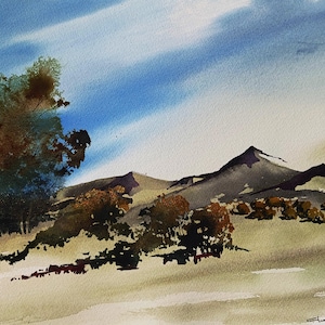 Mountain Southwest - Original Watercolor Painting