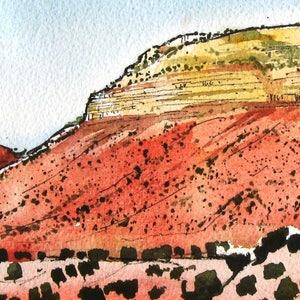 Northern New Mexico Vista Original Watercolor Painting image 3