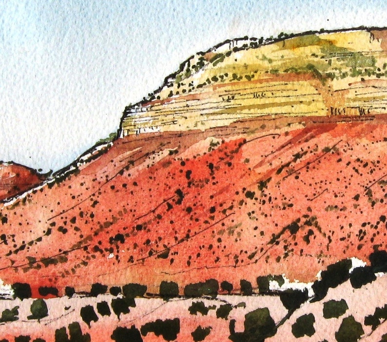 Northern New Mexico Vista Original Watercolor Painting image 3