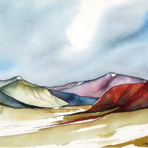 San Luis Valley - Pittura ad acquerello originale