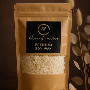 Natural Soy Wax Flakes for Candle Making | Vegan Eco-Friendly Wax | Premium CS46 Soy Wax | DIY Candle Supplies | 500g | 1kg | 2kg | 10kg