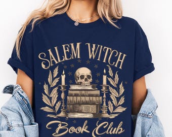Salem Book Club Shirt, Book Lover Shirt, Bookish Sweatshirt, Halloween Book Lover Shirt, Spooky Season, Halloween Gift, Spooky Shirt