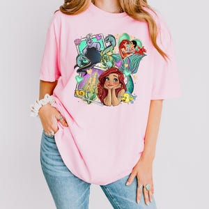Disney Princess Ariel Shirt, Little Mermaid and Ursula Shirt, Disney Girls Trip, Disney Ursula and Ariel mermaid Tee, Disney Princess Shirt