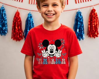4th Of July Disney Tee, Patriotic Minnie Mouse Tee, Disney Family Vacation Tee, USA Graphic Tee, July 4th Outfit Women, Fireworks Party Tee
