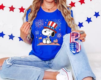 Snoopy 250th Anniversary Shirt, Peanuts Patriotic Tee, USA 250 Shirt 2026, Fourth of July Snoopy Shirt, Independence Day Graphic Tee