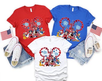 Disney 4th Of July Tee, Disneyland Tee 2026, 4th of July Family Vacation, Disney Independence Day Family Tee, America 250th Anniversary Tee