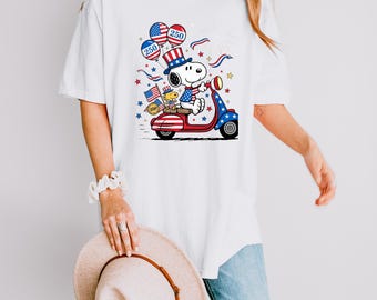 Snoopy 250th Anniversary Shirt, Peanuts Patriotic Tee, USA 250 Shirt 2026, Fourth of July Snoopy Shirt, Independence Day Graphic Tee