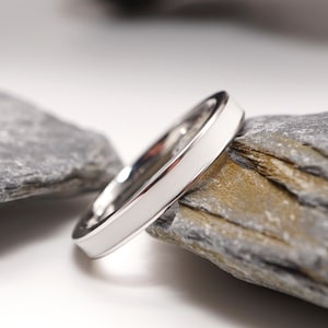 Sterling Silver Semen Keepsake Ring | Minimalist Channel Band | Unique Intimate Keepsake Gift | Handmade Sentimental Ring