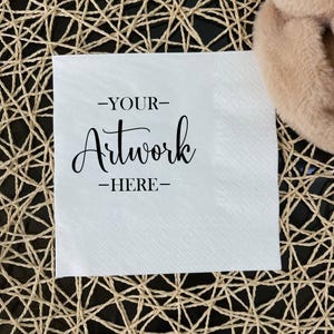 Personalized Logo Napkins, Custom Napkins, Custom Text Napkins, Personalized Logo Napkins, Insert Your Design Here Napkins