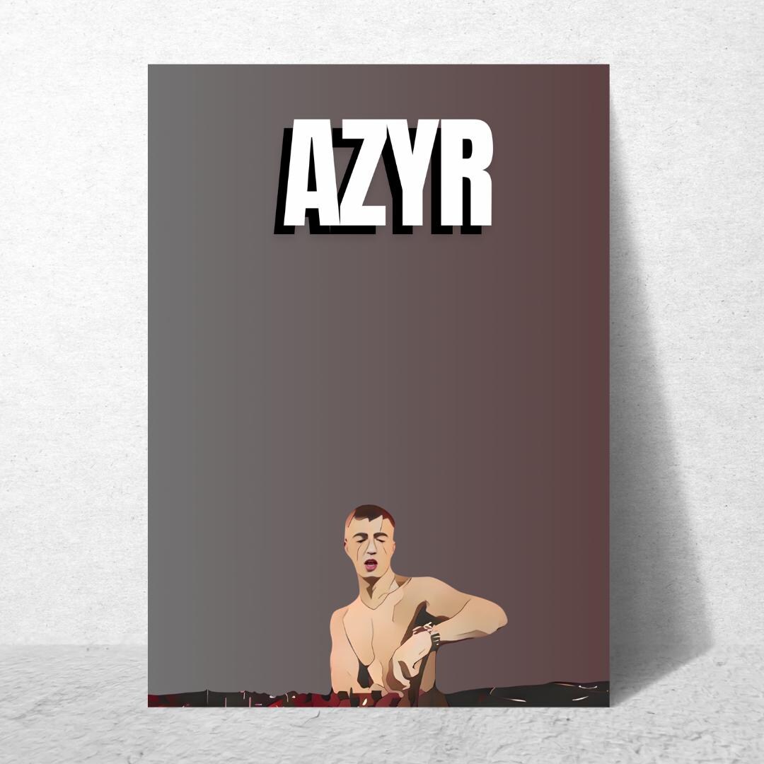 AZYR DJ Poster – Minimalist Rave Decor, Techno Music Print - Etsy