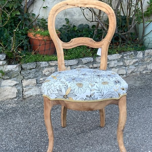 Louis Philippe flowered chair