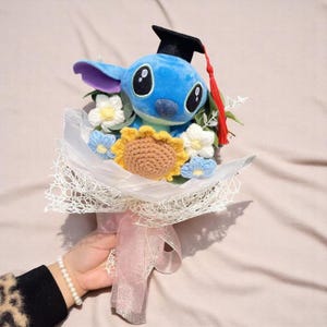 Cute Plush Bouquet for Children’s Day, School Graduation Gift, Cute Plush Flower Bouquet, Colorful Plush Anime Bouquet, Back To School Gift