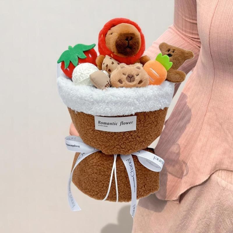 動物のぬいぐるみの花束、漫画人形、誕生日プレゼント - Etsy 日本