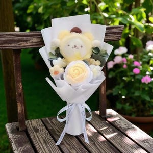 Anniversary Plush Flower Bouquet, Forever Flower Bouquet, Perfect Kids Gift, Colorful Plush Anime Bouquet, Trendy Gift, Instagrammable Gift