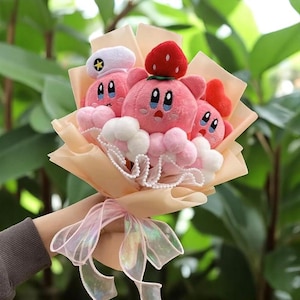 Plüschblumenstrauß, gehäkelter Blumenstrauß, Abschlussgeschenk, perfektes Kindergeschenk, Plüsch-Kawaii-Blumenstrauß, trendiges Geschenk, Instagrammable-Geschenk