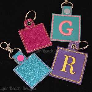 ITH Square Key Fob Design Machine Embroidery  (115)