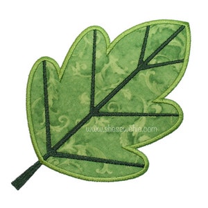 Leaf - Perfect for Fall designs -  Digital Applique Embroidery Design (057)