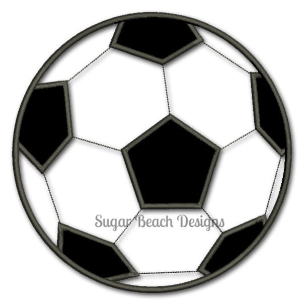 Soccer Ball Applique Etsy