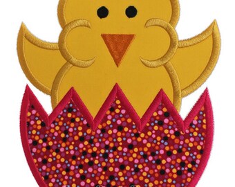 Baby Chick in an Egg - Perfect for Easter -  Digital Appliqué Embroidery Design (105)
