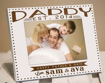 Personalized Daddys First Fathers Day Frame