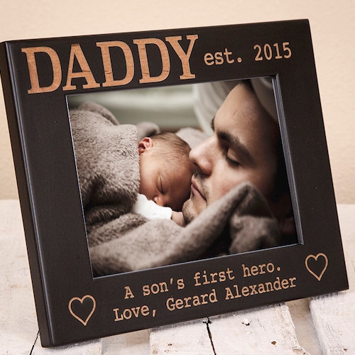 Personalized Fathers Day Picture Frame Unique Daughter Son to Etsy