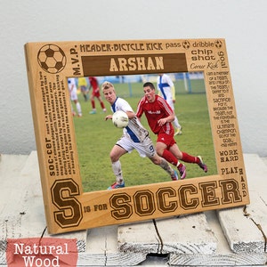 Gift for Soccer Player - Soccer Picture Frame - Personalized Picture Frame for Soccer - Soccer Player Gift - Soccer Coach Gift - Soccer Gift