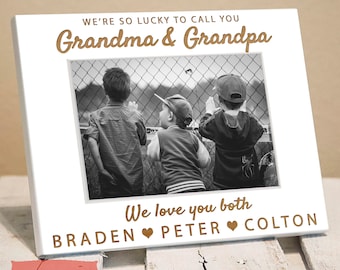 Personalized Lucky To Call You Grandparents Frame