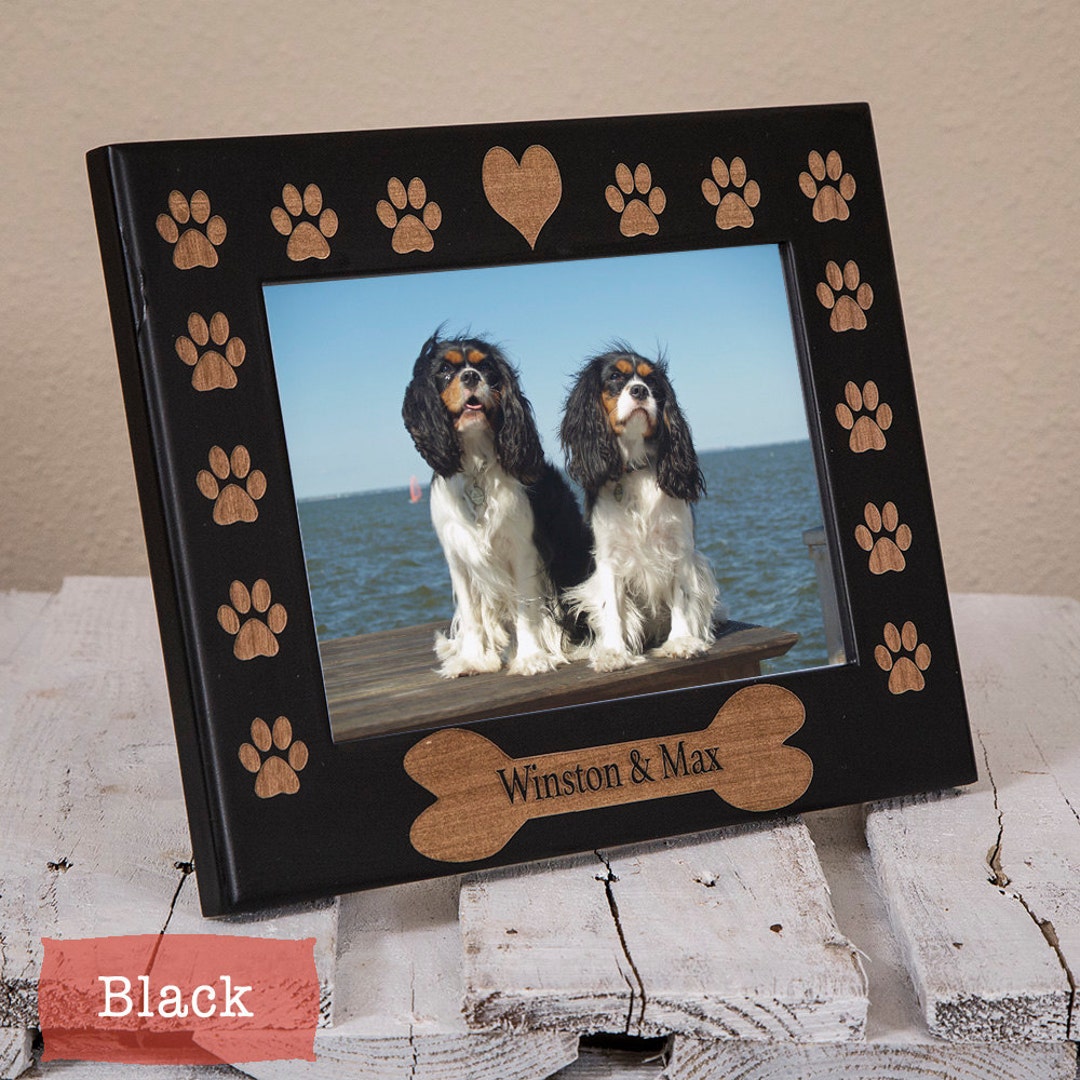 Personalized Dog Picture Frame Gift for Dog Owner Custom Picture Frame