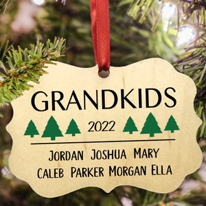 2022 Grandparents & Grandchildren Christmas Ornament, 3 Designs To Choose From, Grandkids, Family Ornament, Stocking Stuffer image 3