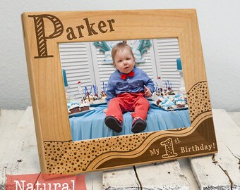 Personalized First Birthday Picture Frame | Baby Picture Frame | First Birthday Party Gift | Nursery Decor | Custom Picture Frame for Baby