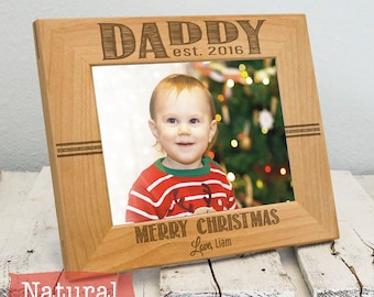 Merry Christmas Picture Frame for Dad From Child