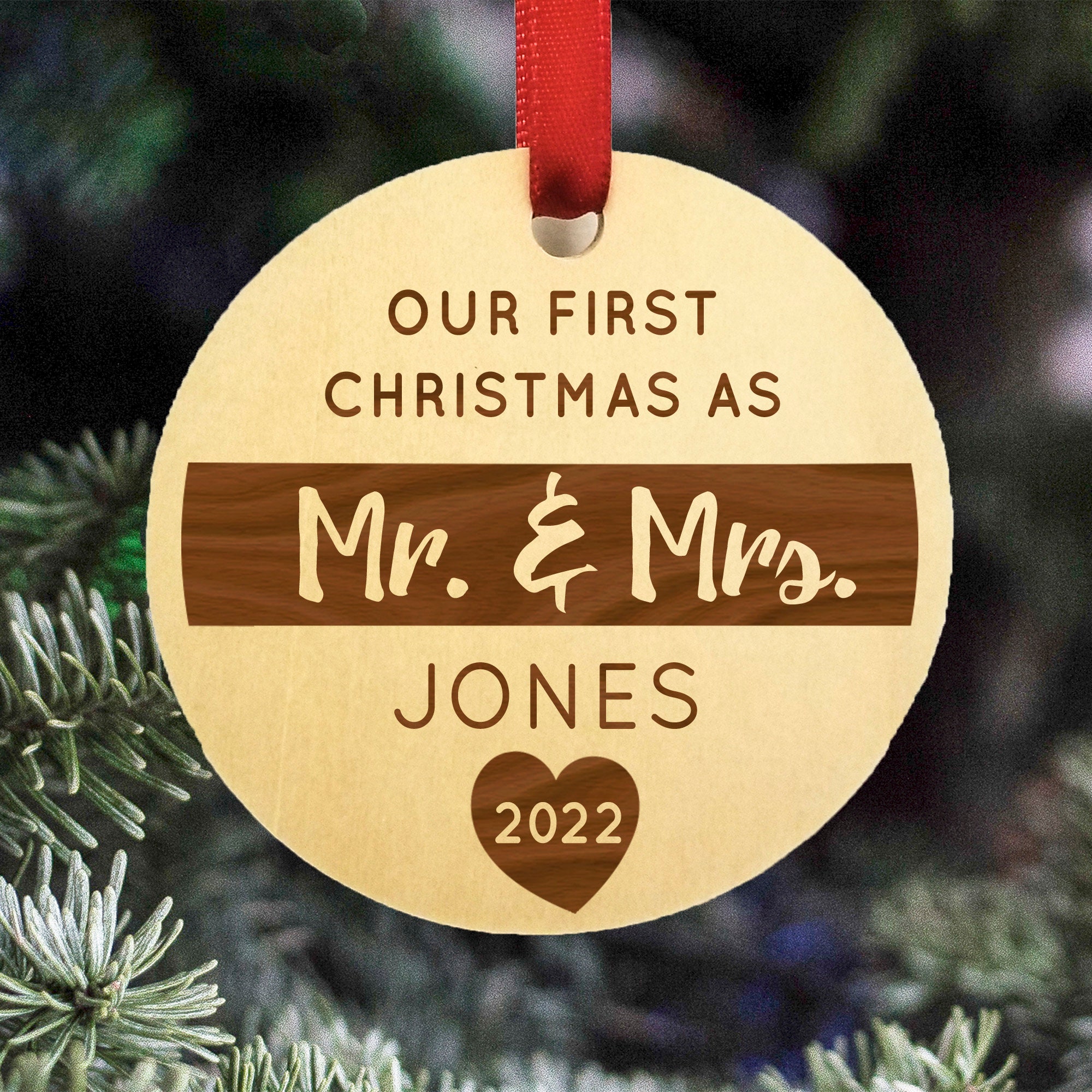 First christmas as husband cheap and wife ornament