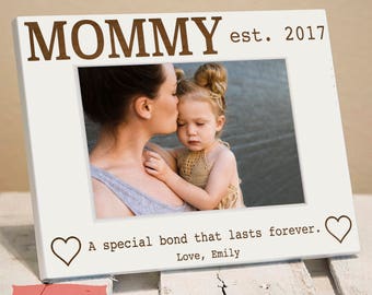Personalized Mommy Frame With Son Daughter Names, Special Bond, Includes Gift Box, Custom Mom Mothers Day Gift, Cute, Unique, Thoughtful