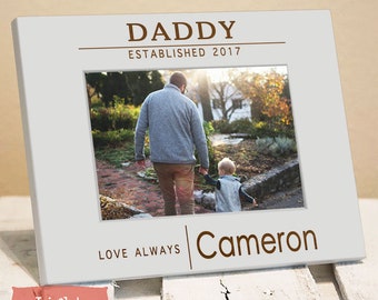 Personalized Contemporary Daddy Picture Frame