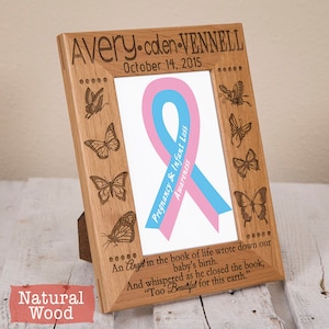 Infant Loss Gift - Infant Loss Remembrance Frame - Personalized Picture Frame - Baby Loss Remembrance - Loss of Newborn