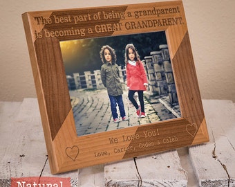 Personalized Great Grandparents Picture Frame