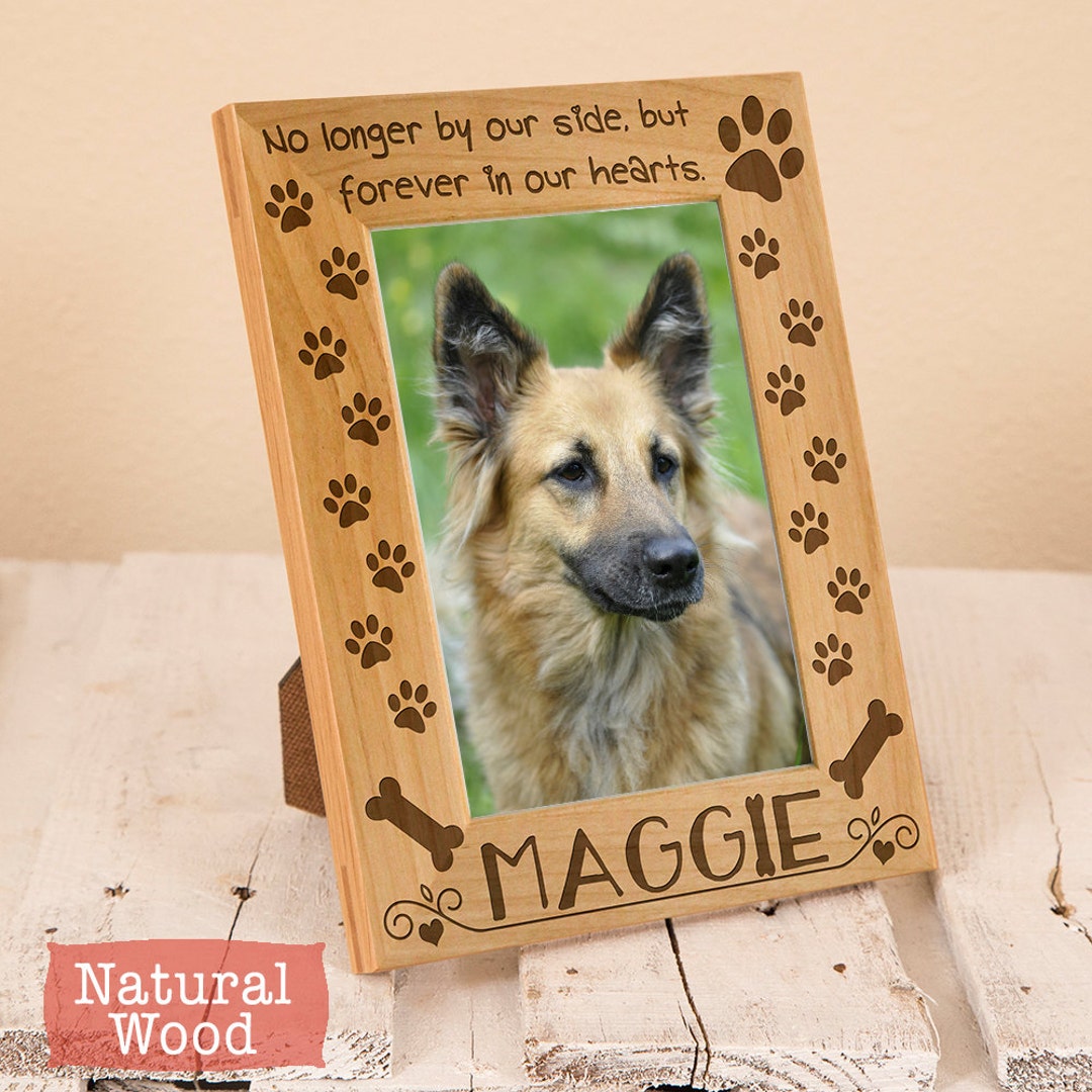 Personalized Pet Memorial Frame: Engraved Dog Sympathy Gift - Etsy