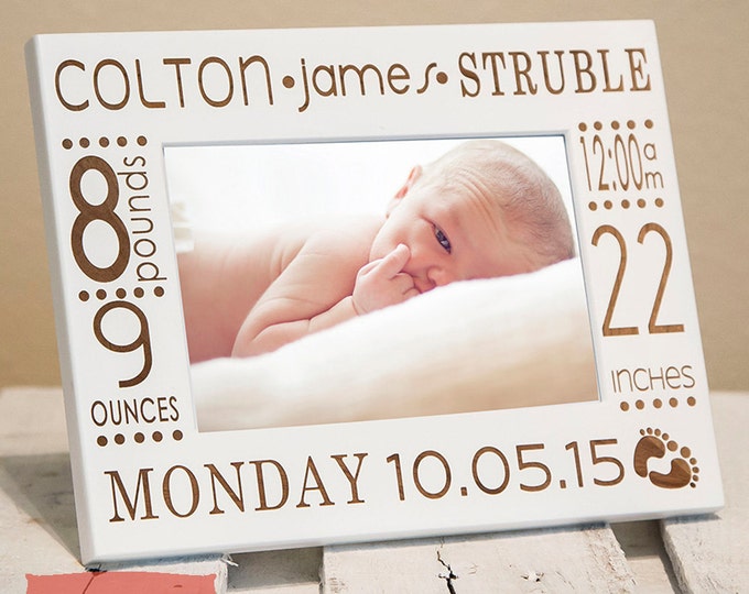 Featured listing image: Birth Announcement Frame
