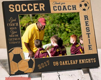 Personalized Coach Picture Frame: Engraved Sports Gift