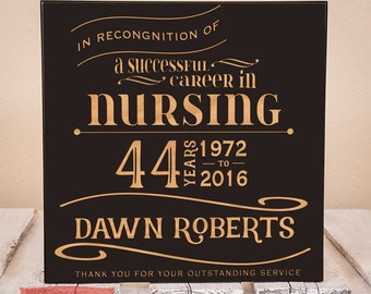 Personalized Retirement Gift For Nurse