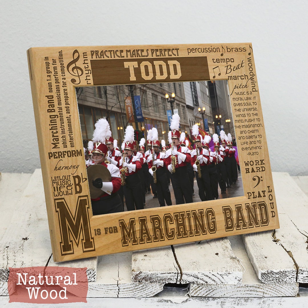 Personalized Marching Band Picture Frame Marching Band Gift Marching