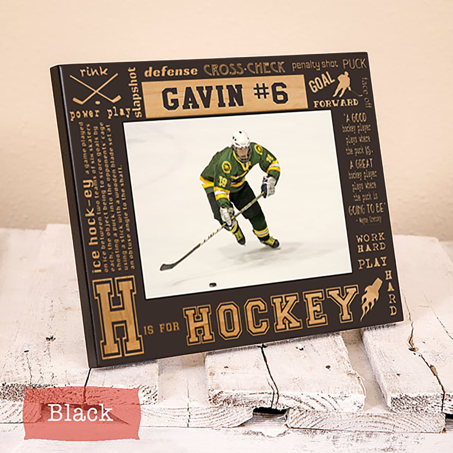 Personalized Hockey Players Pillowcases with their Name and Number – The  Photo Gift