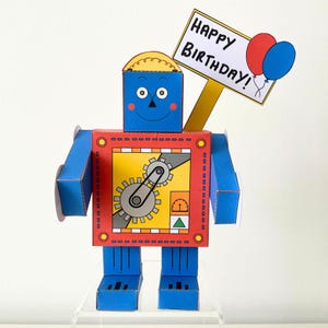3D Paper Robot Craft: Printable Paper Toy or Personalised Gift