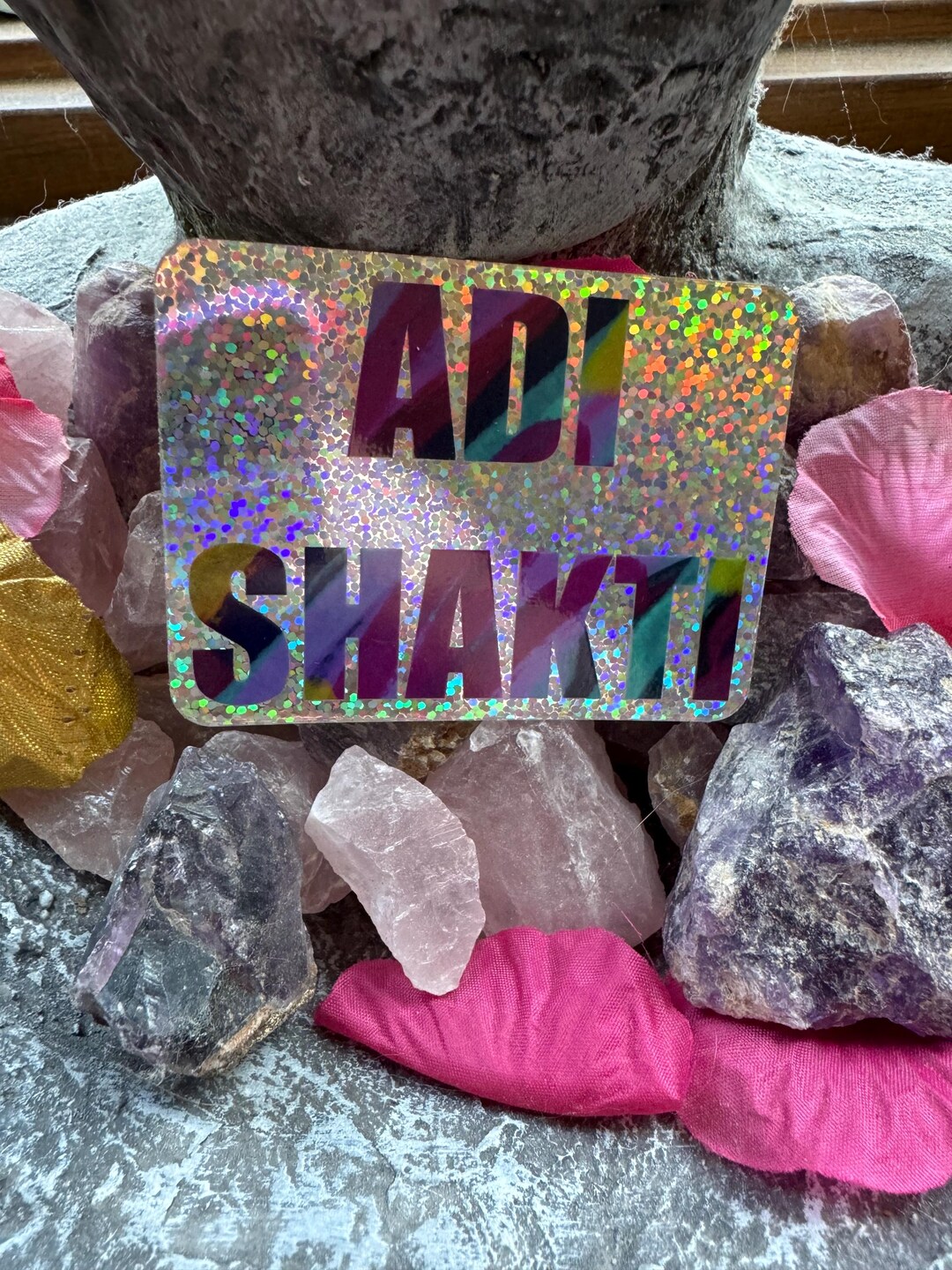 Adi Shakti Glitter Kundalini Mantra Yoga Vinyl Sticker - Etsy
