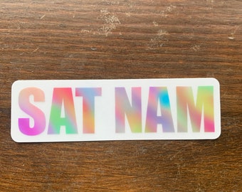 Sat Nam Clear Sticker
