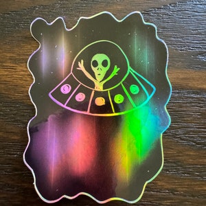 Holographic Out of this World Alien UFO