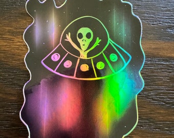 Holographic Out of this World Alien UFO