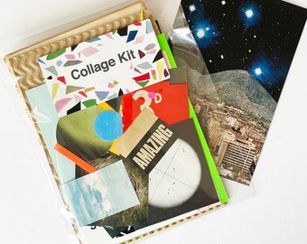 Space Collage Kit, 100 Pieces - Out of This World