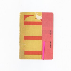 Original Typography Artwork on Playing Card - 18