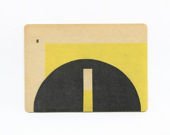 Minimalistisch kunstwerk voor een eigentijds huis of kantoor in tinten geel en zwart - 51